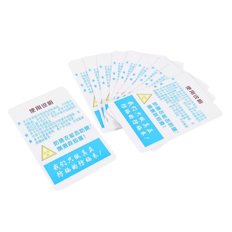 

10 Pcs/Set Reptile Terrarium UVB Test Card UV Light Lamp Life Tests Paper GXMA