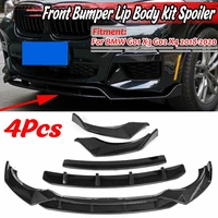 g01 g02 4pcs car front bumper lip splitter diffuser spoiler guard protection cover trim kit for bmw g01 x3 g02 x4 2018 2019 2020
