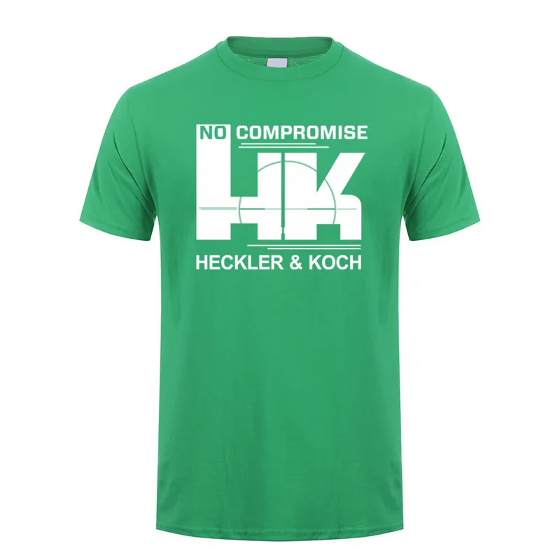 Футболка Heckler &amp Koch HK No компромисс мужская летняя хлопковая Повседневная