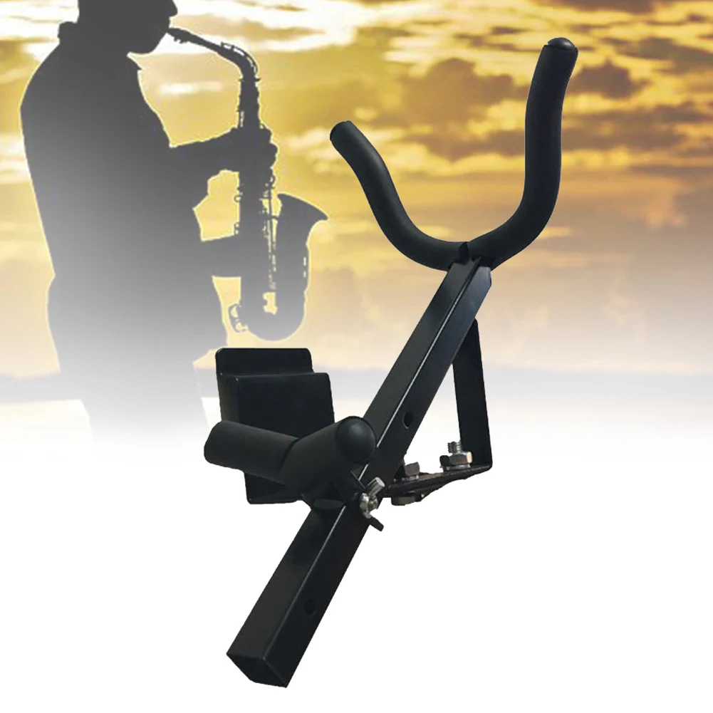 

Players Wall Mounted Support Hanger Stable Instrument Parts Beginners Saxophone Stand Home Display Plate Metal Storage
