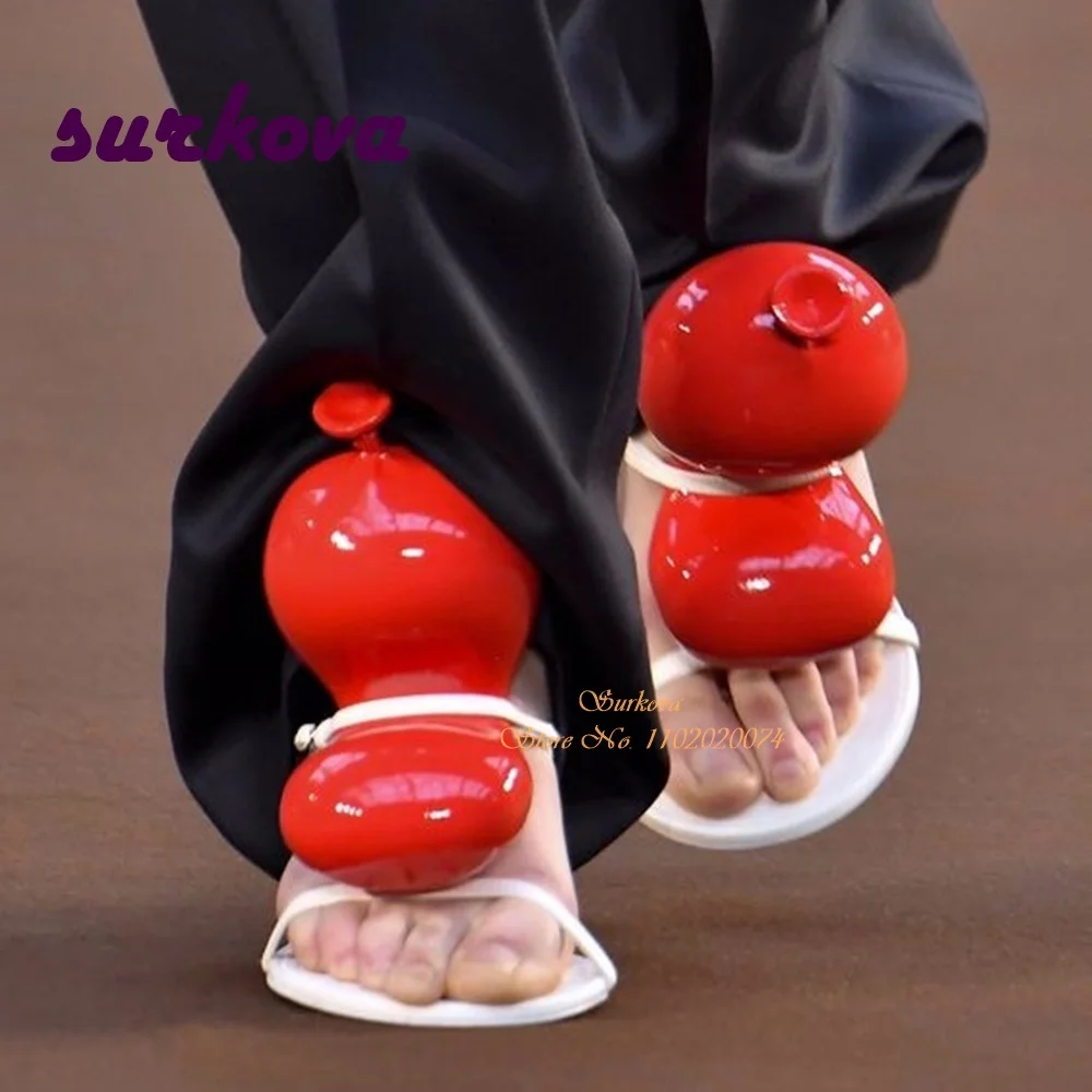 

Винтажные декоративные тапочки с воздушным шаром сандалии на высоком каблуке с открытым носком на шпильке без застежки женская обувь пикантные модельные вечерние туфли