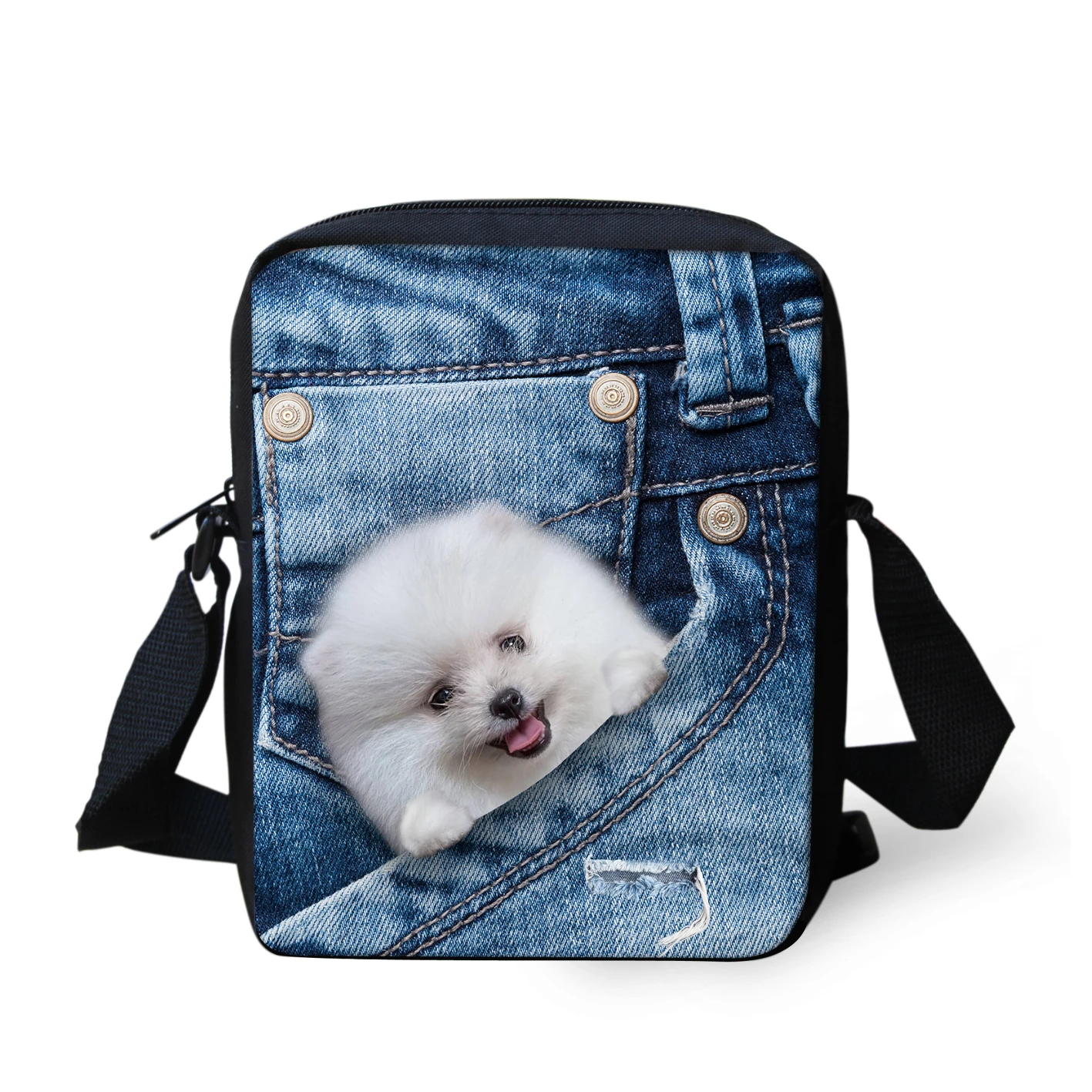 ADVOCATOR Cute Pocket Dog Pattern Small Crossbody Bags Mini Shoulder Bag Kawaii Children Messenger Bag Free Shipping