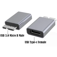 aluminum alloy type c female to usb micro b male date plug connector adapter compatible with type c devices