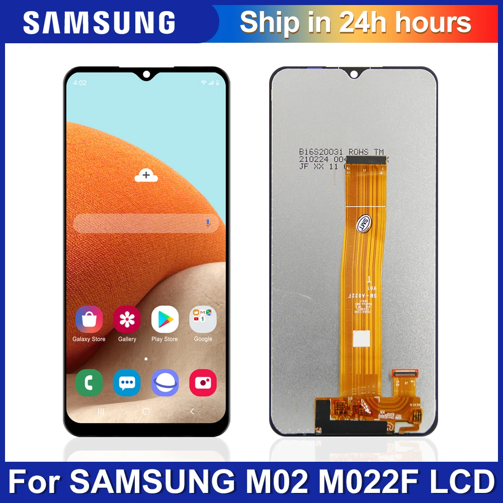 

Оригинальный экран для Samsung Galaxy M02 M022 M022F M022F/DS M022G M022G/DS, ЖК-дисплей, сенсорный экран, дигитайзер, замена