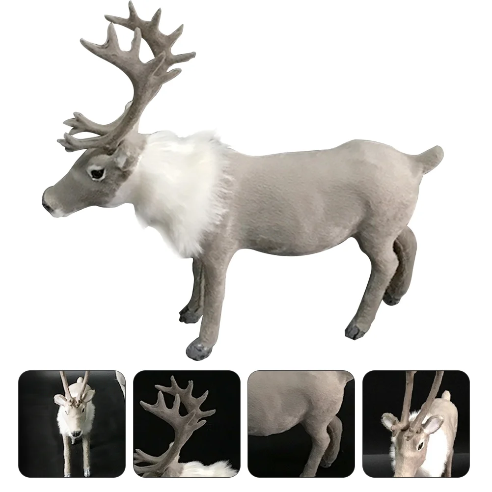 

Christmas Deer Ornaments Xmas Toy Pretty Reindeer Model Home Decorations Children's Toys Kids Plush