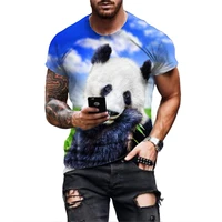 animal 3d t shirt men women fashion personality panda tee shirt hip hop casual short sleeve tee