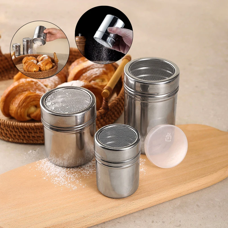 Шейкер для кофе из нержавеющей стали какао шоколадная мука порошковое сахарное