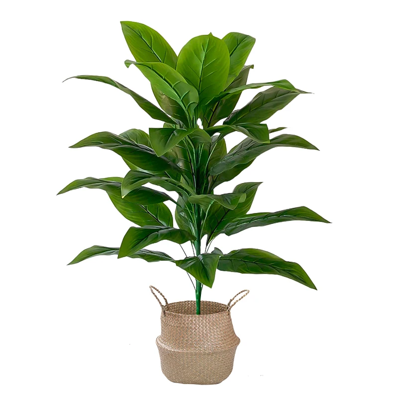 

68/85cm Large Artificial Palm Plants Tropical Banana Tree Leaf Plastic Monstera Fronds Big Fake Tree For Home Outdoor Decor