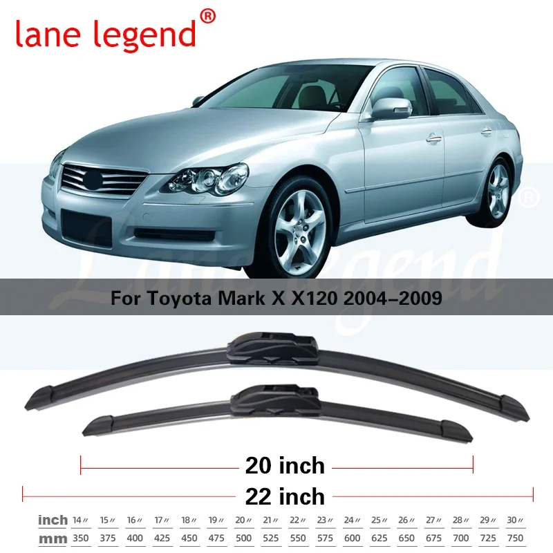 Универсальные стеклоочистители для Toyota Mark X X120 2004 2005 2006 2007 2008
