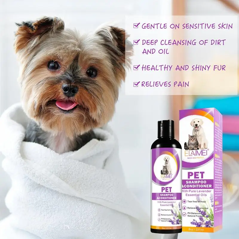 

Shampoo For Dogs Puppy Supplies For Dry Itchy Sensitive Skin Deep Cleansing Of Dirt And Oil Dog Conditioner Suitable For All pet