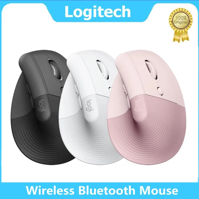 

100% оригинальная Вертикальная Эргономичная мышь Logitech Lift, беспроводные игровые мыши Bluetooth, 6 кнопок, Офисная мышь 4000DPI, новинка