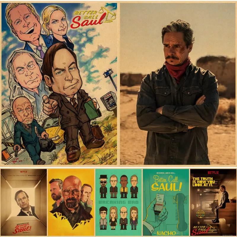 

Movie Kraft Paper Better Call Saul Poster Painting Print Classic Wall Art Vintage Mural For Family Children Room Decor Pictures