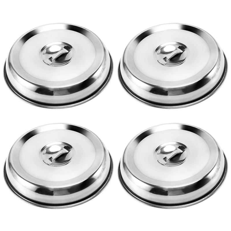 

Купол для плавления сыра, круглая крышка из нержавеющей стали для гриля, 9 дюймов, 4 шт.