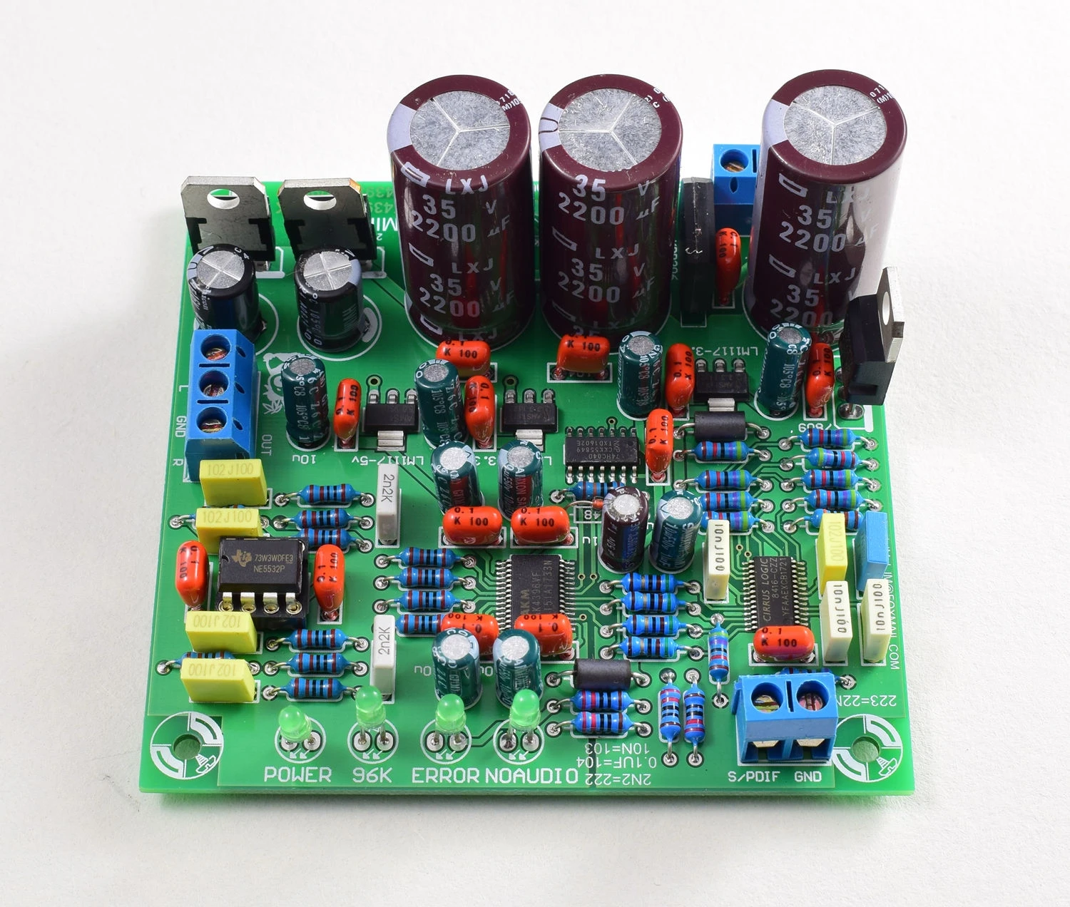 

LJM decoder board kit DAC 2496 (AK4393) DAC decoder CS8416+AK4393+5532