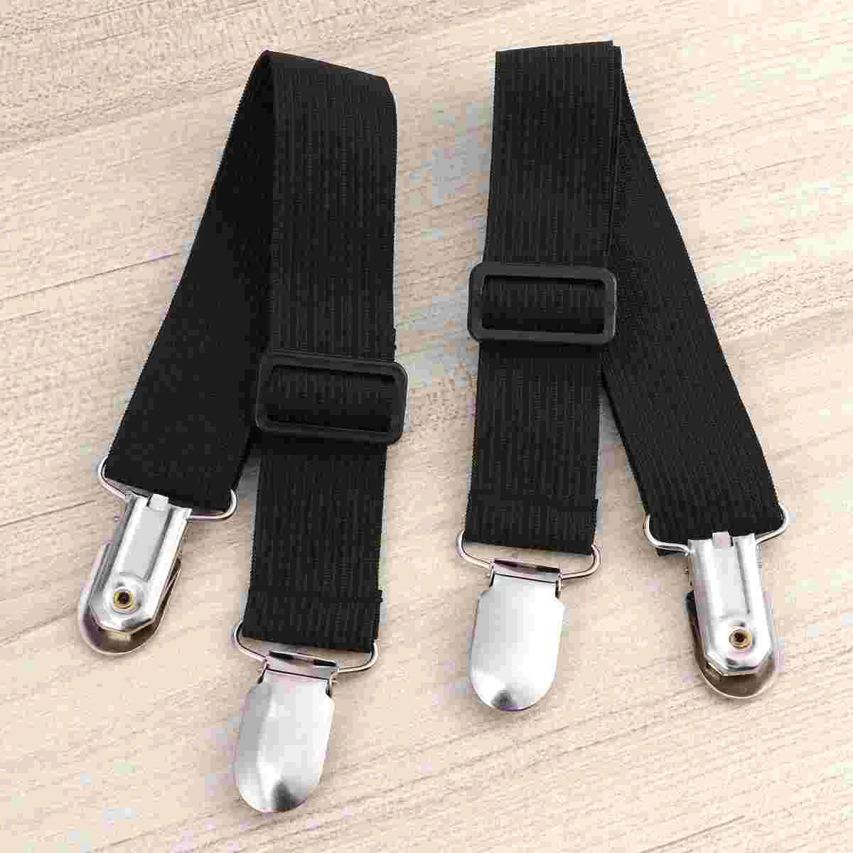 

8pcs Adjustable Bed Sheet Fasteners Multifunctional Suspenders Gripper Elastic Straps Clips Curtain Clip Sofa Cover Holder for