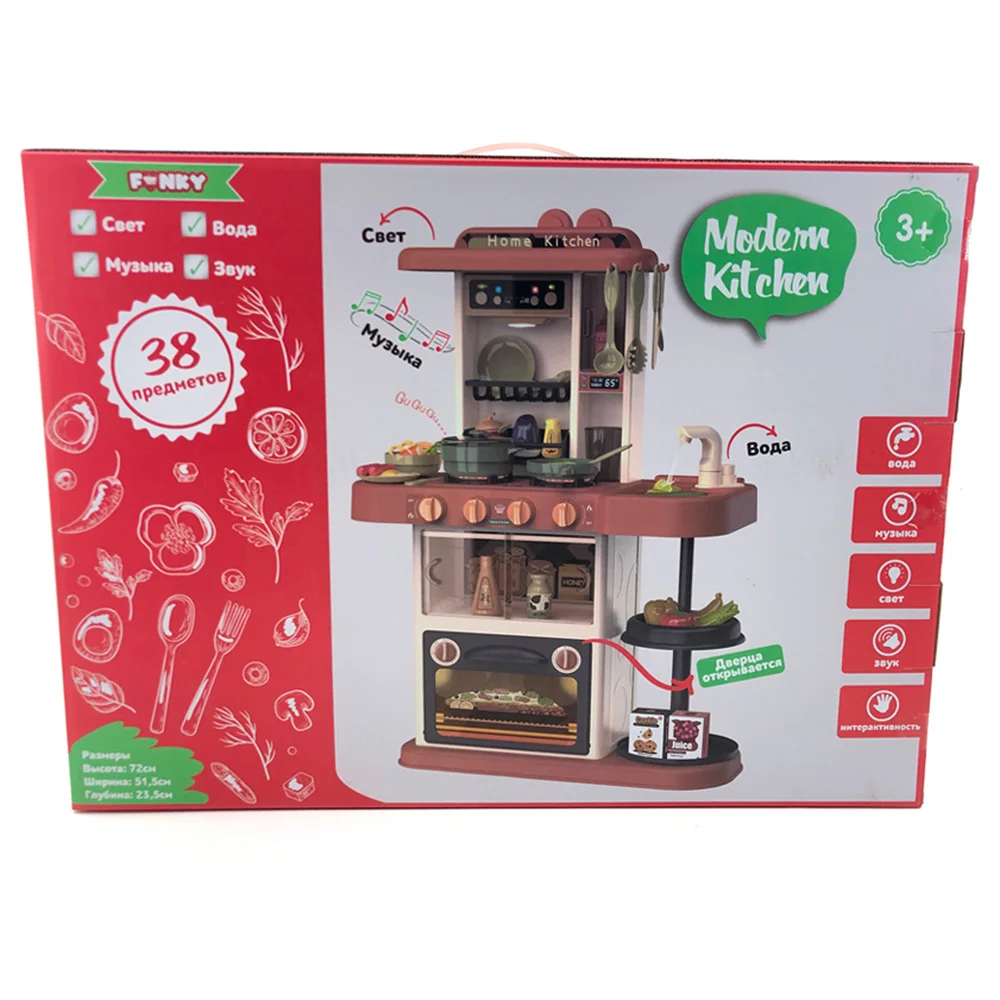 Детская игровая кухня Funky Toys Modern Kitchen вода муз. световые звуковые эффекты 38