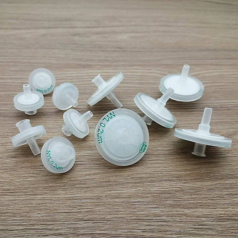 20pcs/lot 13mm 25mm Disposable Micro sample syringe Filter with Nylon Membrane Lab liquid chromatography or Ion chromatograph