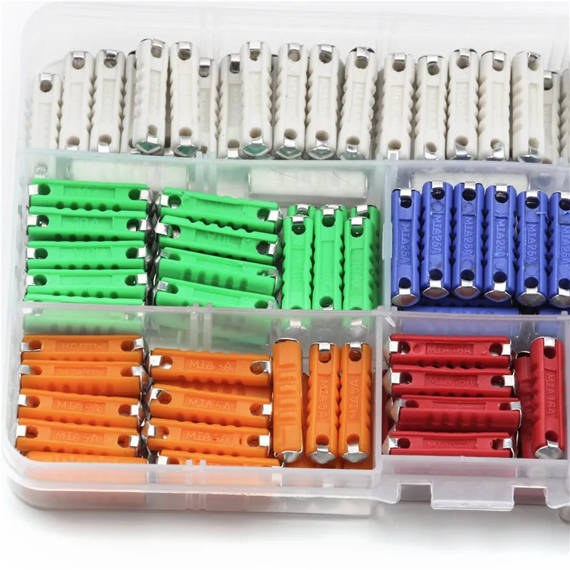 

Continental Car Fuse 200pcs 5A 8A 10A 16A 25A Classic Car Auto Fuses Kit for Bullet GBC EU Automotive Fuses Set