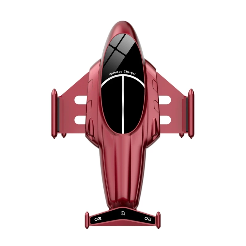 

Automatic Clamping Touch Open 15W Car Wireless Charger Phone Holder with 3x Magnetic Adapter for 4.5-6.8inch Cellphone