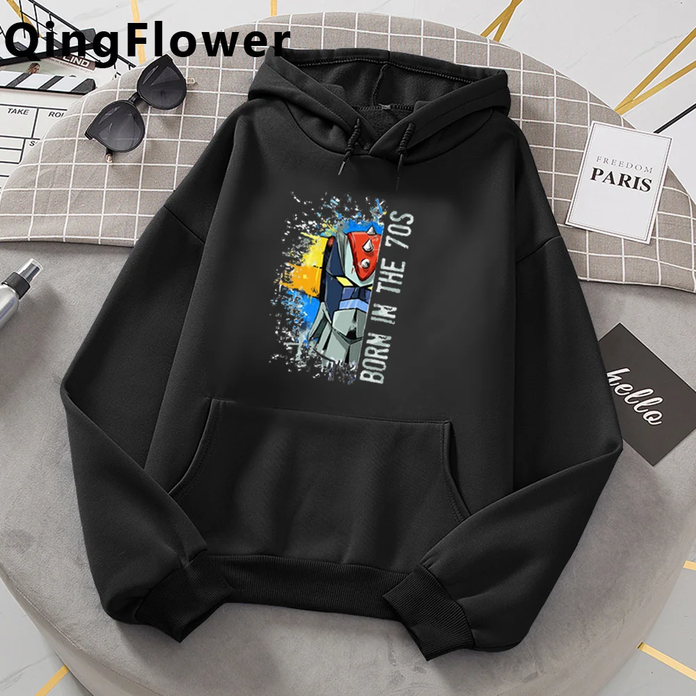 

Goldorak hoodies men harajuku hip hop vintage male pullover Korea harajuku