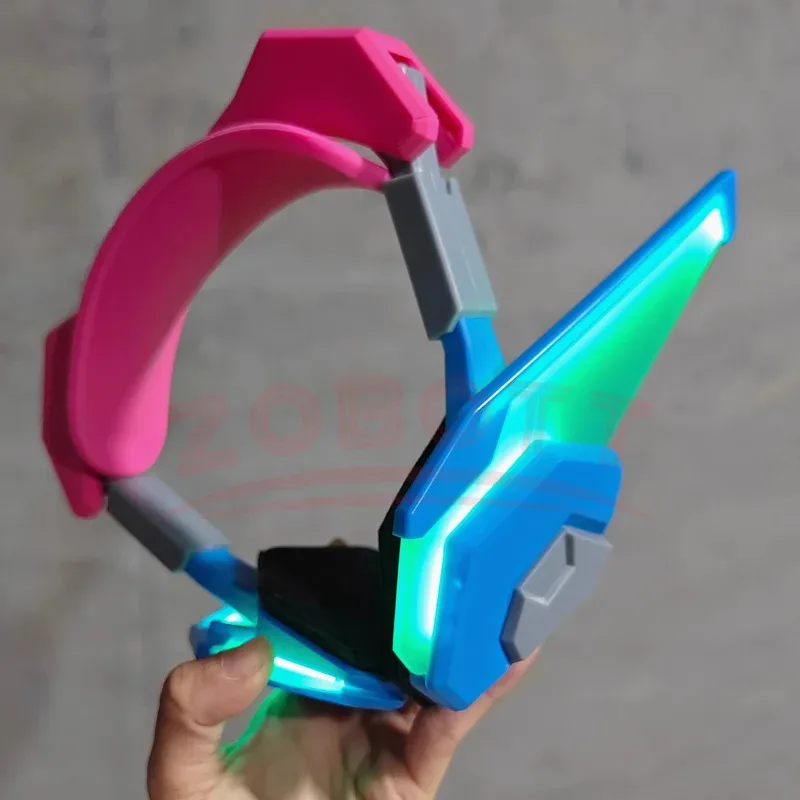 Фото CyGame Overwatch D.Va Музыкальная гарнитура Наушники Hana Song Dva Деревянные наушники Опора Косплей Аксессуары Рождество Хэллоуин Вечеринка T №3