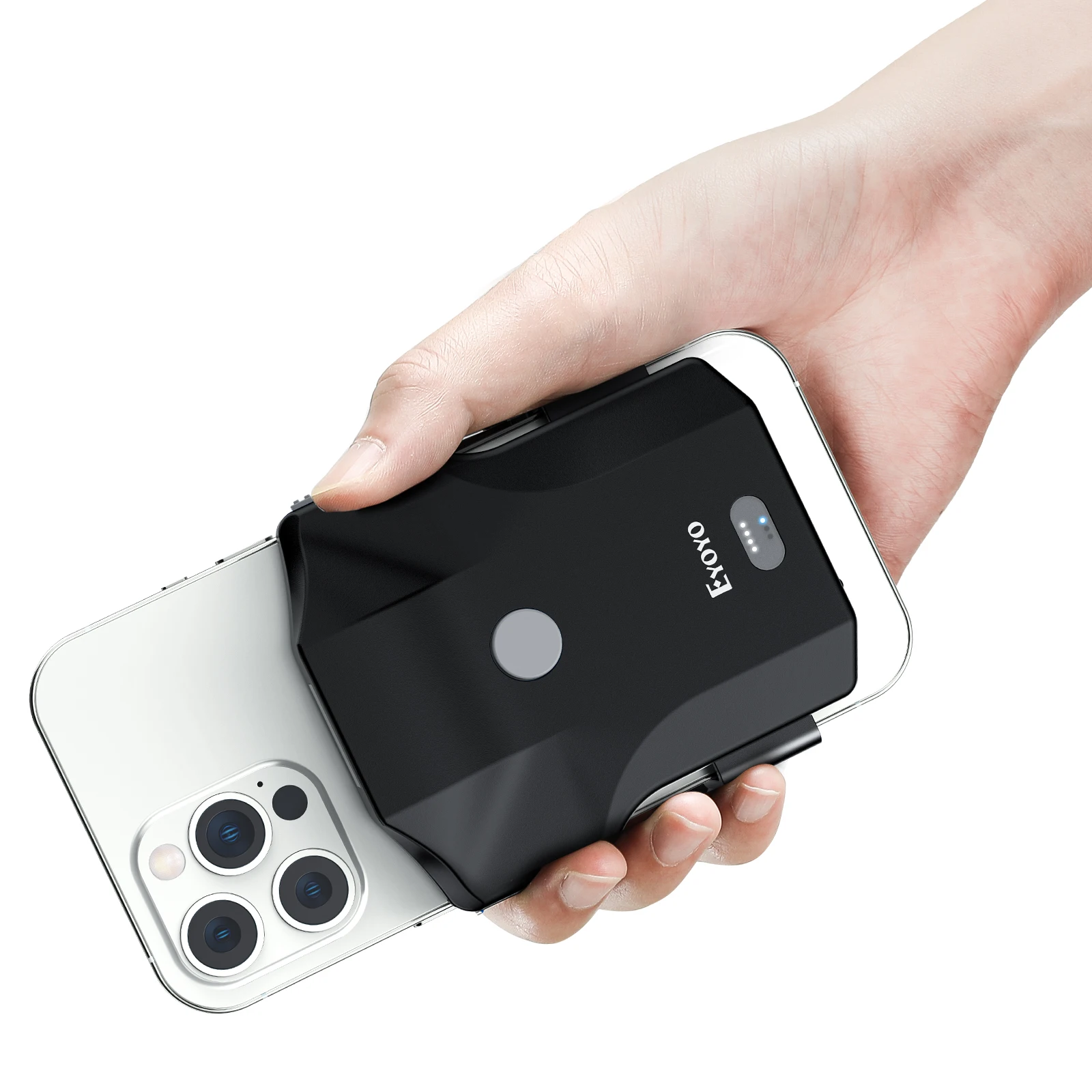 2d Bluetooth Back Clamp Handheld 1d Qr Scanner 2.4g Wireless
