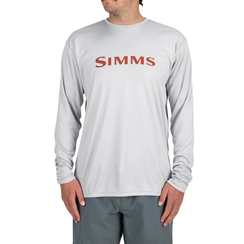 

Рубашки Simms для рыбалки, платья с длинным рукавом, Джерси с защитой от ультрафиолета Upf 50, одежда, летняя быстросохнущая дышащая технологична...