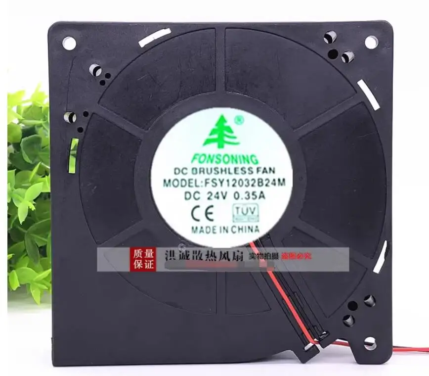 2-проводной вентилятор для охлаждения сервера FONSONING FSY12032B24M DC 24V 0.35A 120x120x32 мм