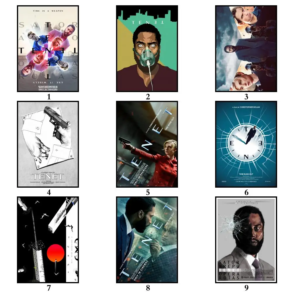 30 стилей на выбор Шелковый постер с художественной печатью из фильма Нолан