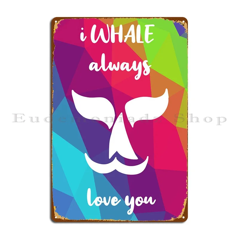 

Металлический плакат с надписью «киты»