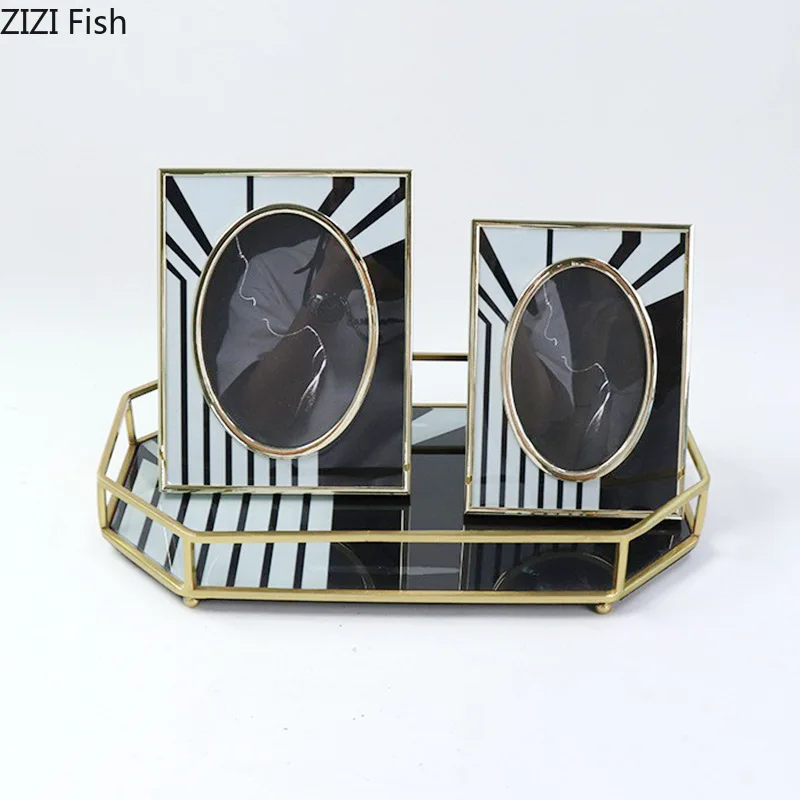 

Креативная фоторамка «Зебра» 6/7 дюйма, современный декор, металлические фоторамки, фигурки, портрет, рамка, художественное украшение для ст...