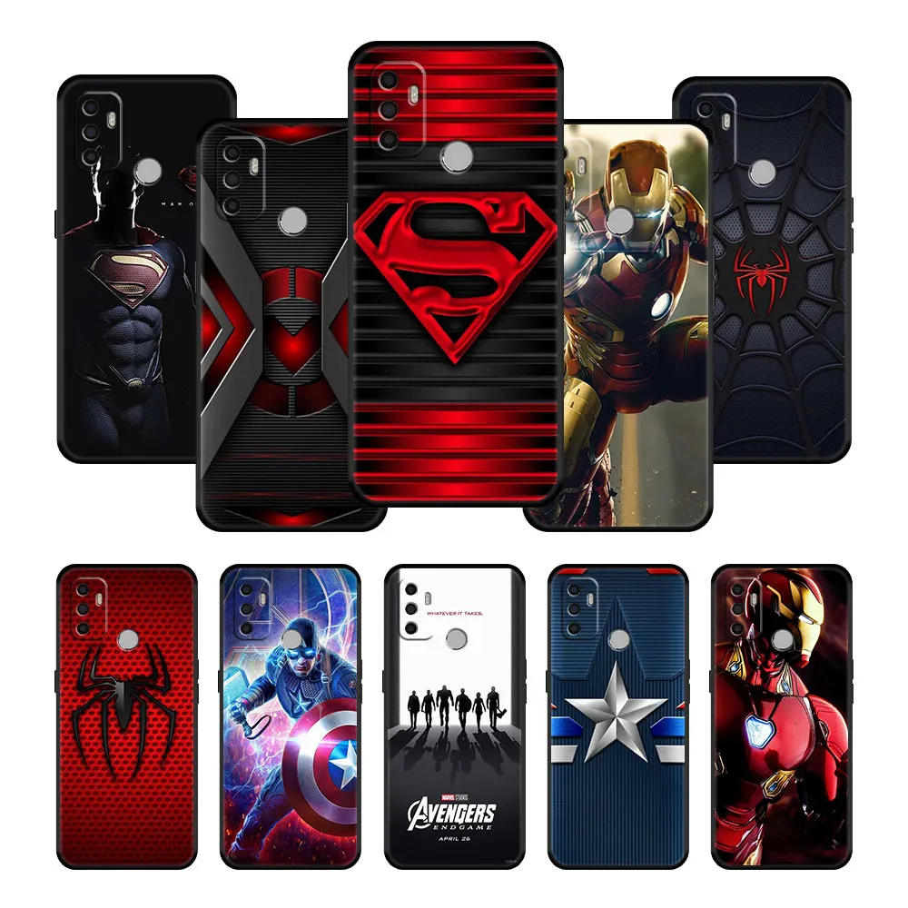 

Marvel Avengers Captain Ironman Thanos Phone Case Cover for Oppo A53s F19 A53 A74 A93 A54 A16s A15s A31 Full Official
