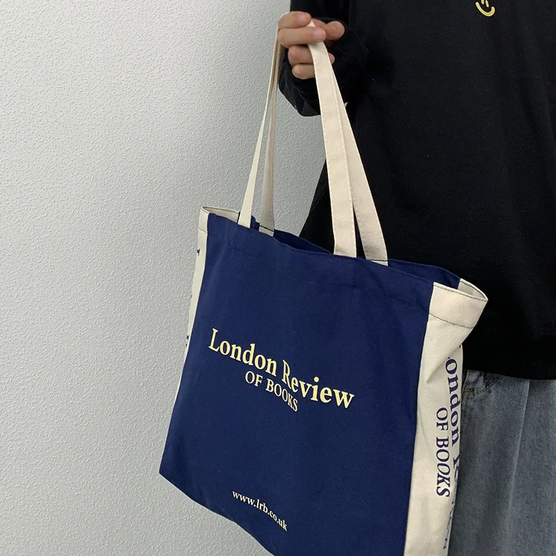 

Женская холщовая сумка-шоппер на плечо, хлопчатобумажная тканевая Экологически чистая большая сумка для покупок для женщин 2023, Студенческая сумка, большие женские сумки