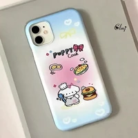 clmj cute chef puppy phone case for iphone 11 12 13 pro xr xs max x 7 8 plus se heart food cartoon animal silicone cover ins