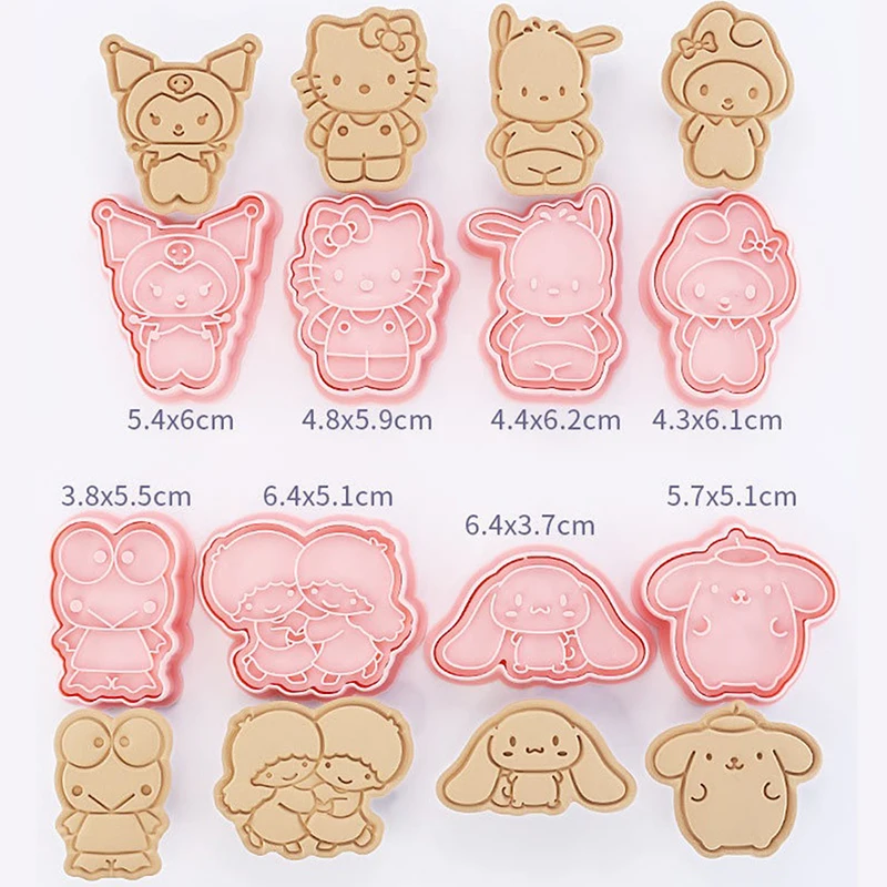 8Pcs/Set 3D Cartoon Biscuit Mold Cookie Mold Press DIY Baking Accessories Cookie Cutter Set Kitchen Tool images - 6