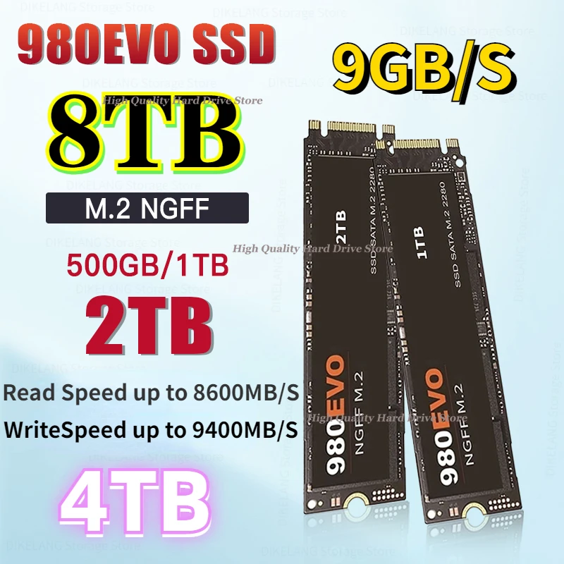 

100% Original Portable SSD NVME 4TB M.2 SSD 1TB 2TB 4TB Hdd M2 NGFF M.2 2280mm Hard Disk Disco Duro for Laptop/Desktop/mac
