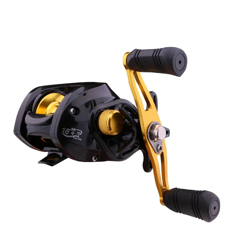 

Fishing Reels Ocean Boat Rock Beach Fishing LAKE River Reservoir Pond Water Drop Spinning Wheel Golden Baicast Reel