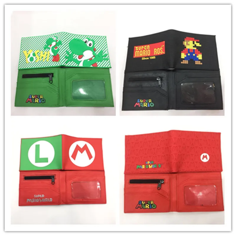 

SuperMario Youth Wallet Student Universal Card Bag Zero Wallet Game Animation Peripheral Short Money Wallet Casual