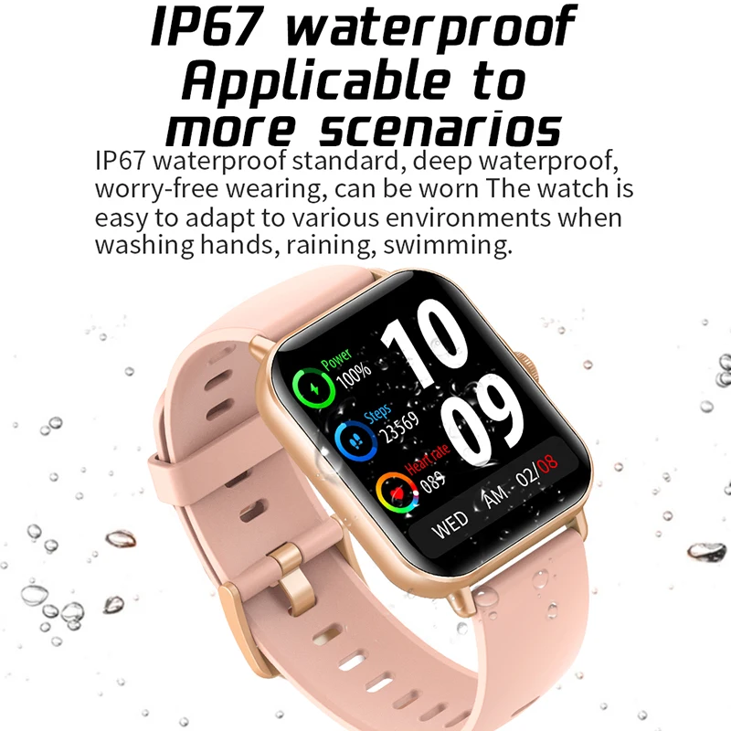 2022 New Bluetooth Answer Call Smart Watch Men Full Touch Dial Fitness Tracker IP67 Waterproof Smartwatch men women +Box |