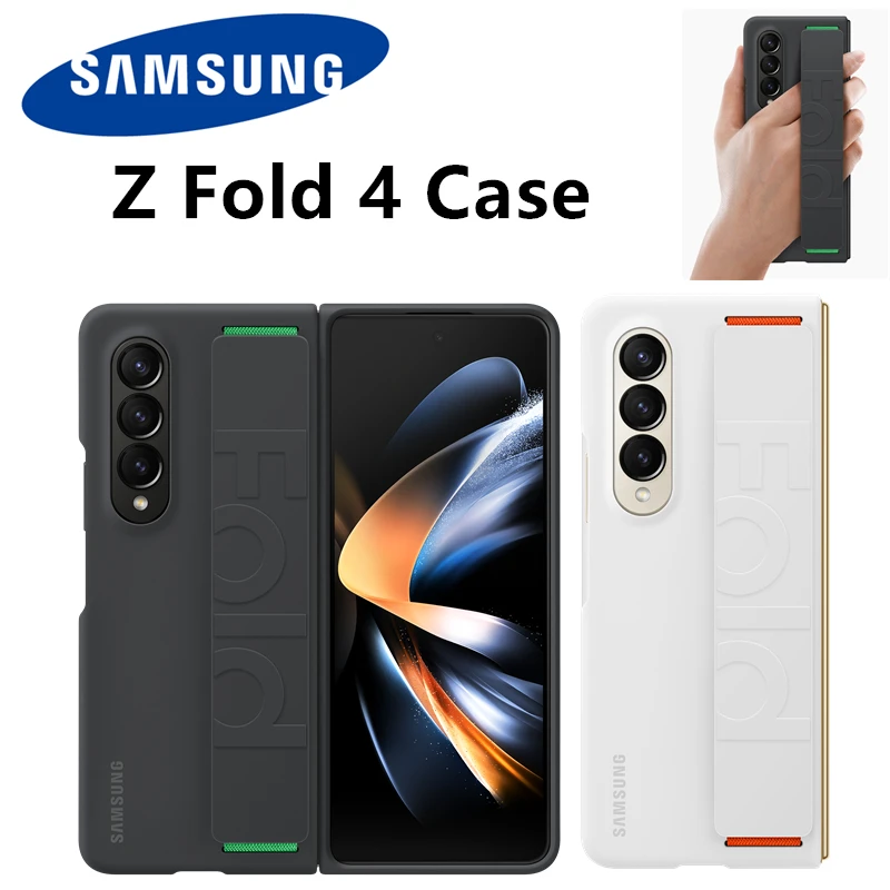 

Original Samsung Z Fold4 5G Silicone Grip Cover Case For Samsung Galaxy Z Fold 4 Phone Clear Cases, EF-GF936