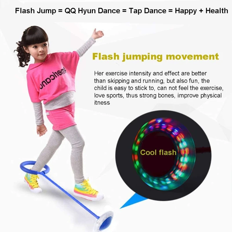 Спортивный шарик-качели шарик-Скакалка на лодыжке мигающее кольцо для прыжков