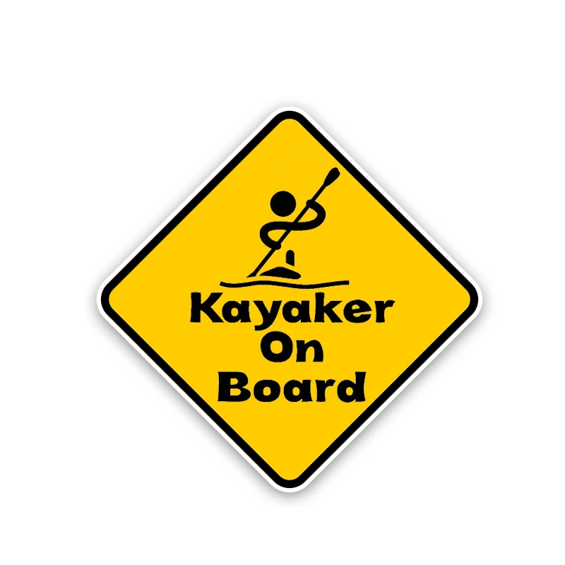

Декоративная наклейка Kayaker на доске Предупреждение см * 13,8 см