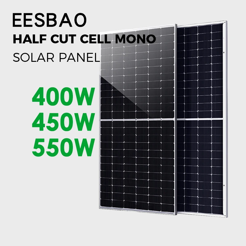 

EESBAO Hot Selling Monocrystalline Silicon Mono400W 450W 550W 500W Solar Photovoltaic Module Panel Power Factory Direct Sales