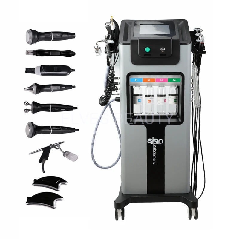 Multifunctional 8 In 1 Hydra Facial Microdermabrasion Hydro Machine For Skin Care Tightening Aqua Peeling Face Cleansing In Spa
