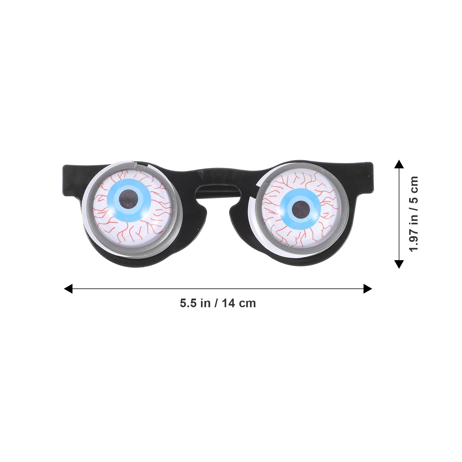 2 шт. весенние очки на Хэллоуин детские пластиковые забавные Googly Eye поддельные для