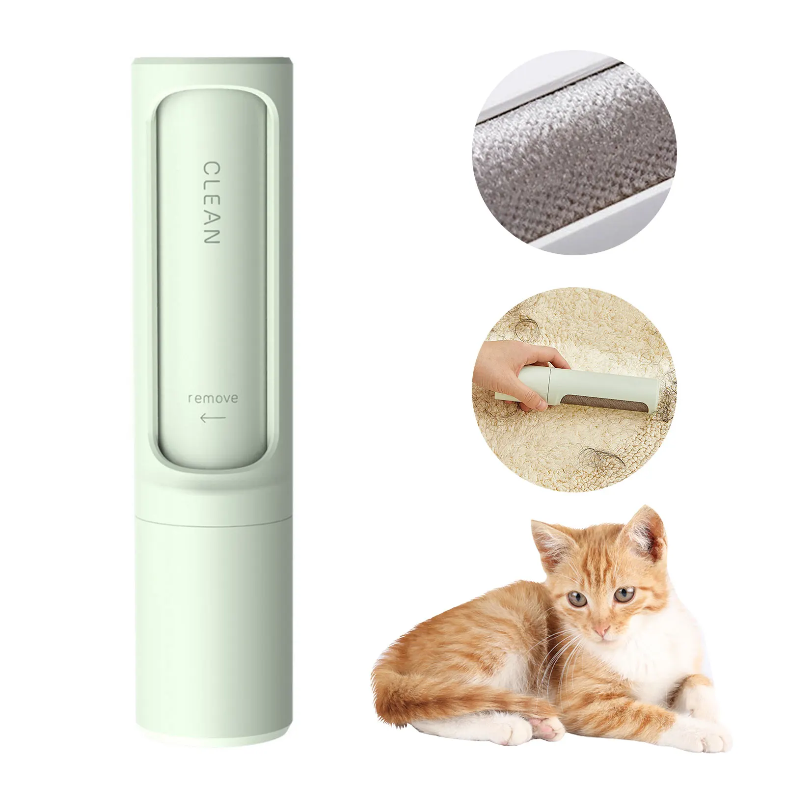 

Mini Electrostatic Cylinder Hair Remover Cleaner Lint Pets Hair Remover Brush Manual Lint Sticking Rollers Sticky Picker Sets
