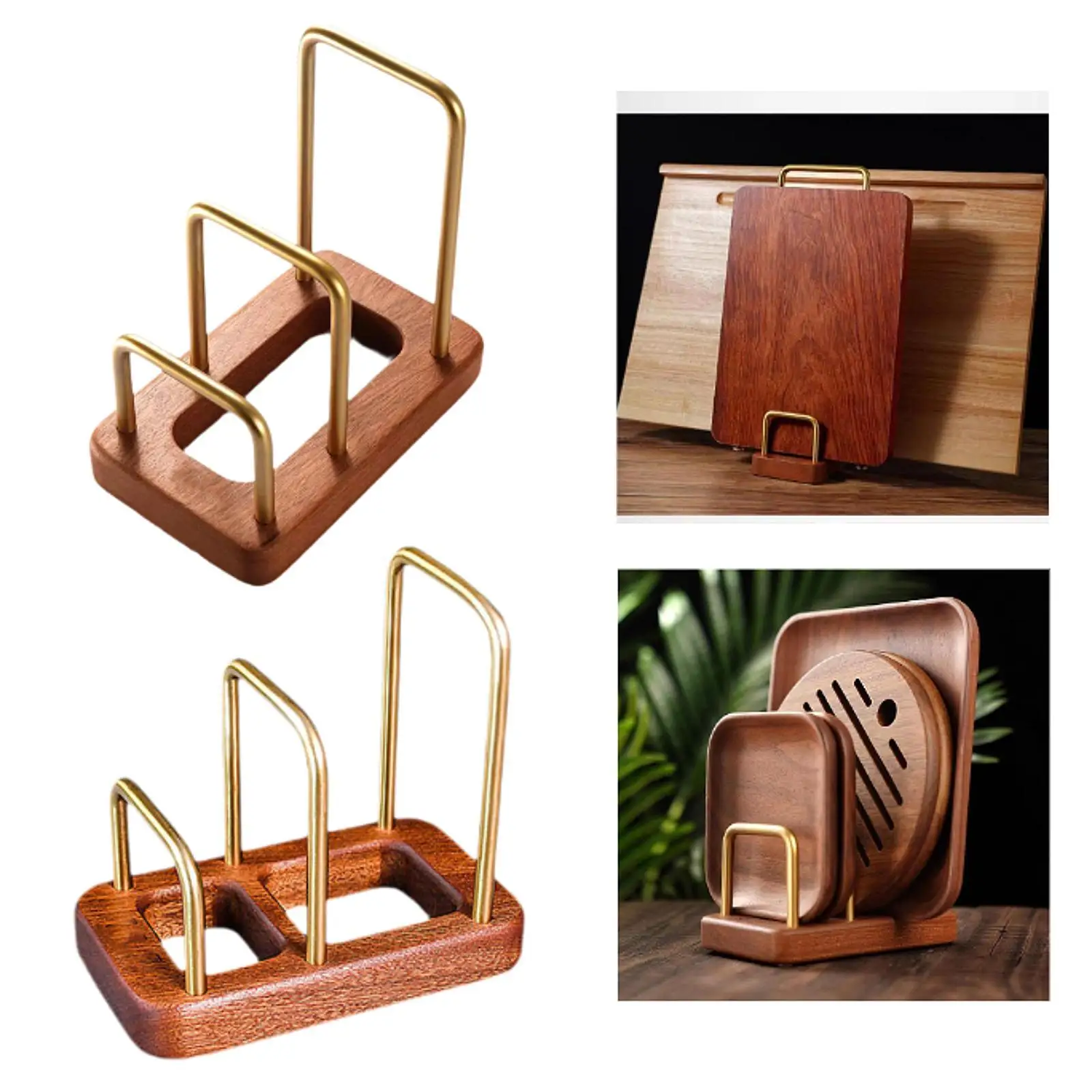 Стеллаж для хранения разделочной доски кухонная организация кастрюля крышки