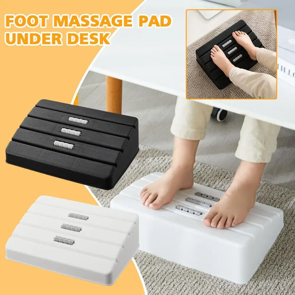 Under Desk Footrest Foot Resting Stool With Rollers Massage Foot Stool Under Desk For Home Office Toilet