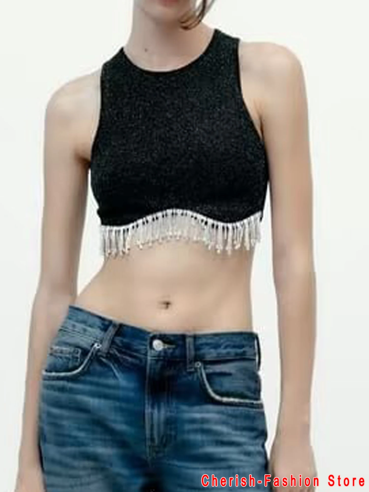 

Модная майка, повседневный вязаный жилет, спортивные базовые однотонные футболки, бесшовный жилет, уличная одежда, пикантные укороченные т...