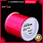 Сверхпрочная нейлоновая рыболовная леска Justron 500 м, аналогичная японская рыболовная леска 2-35LB, фторуглеродная раковина